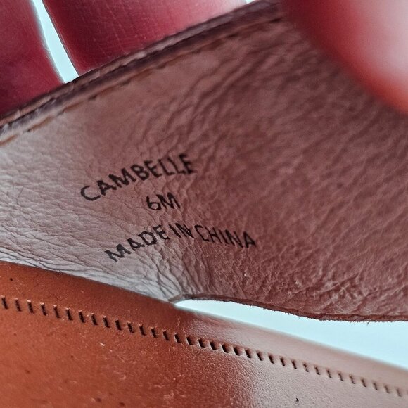 Yosi Samra Ankle Strap Flat Sandals Zip Back Silver Gold Women 6M - Picture 6 of 9